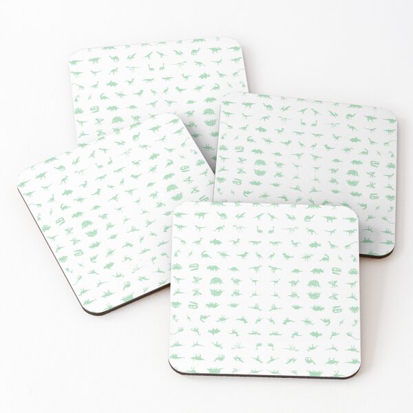 Item preview, Green Dinosaur repeating pattern - Jurassic Park, T-Rex, Dino Patterned designed and sold by S Hazelwood .