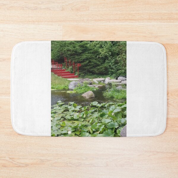 Item preview, Water Lilies and a Red Bridge  designed and sold by melzie3.
