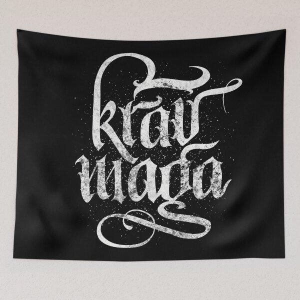 Item preview, Krav Maga MMA Israeli Self Defense Black Letter designed and sold by RAWWR.