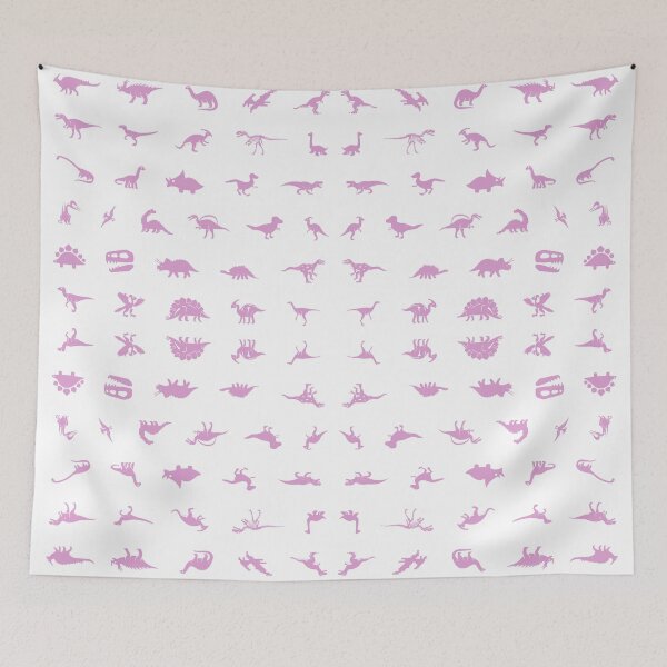 Item preview, Pink Dinosaur repeating pattern - Jurassic Park, T-Rex, Dino Patterned designed and sold by S Hazelwood .