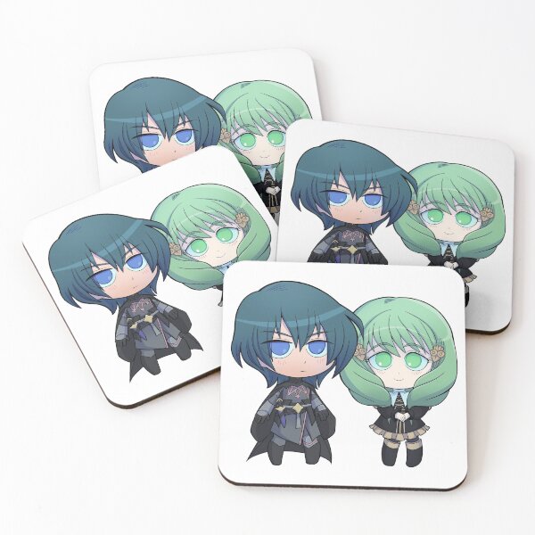 Item preview, Byleth (M!Byleth) and Flayn - Fire Emblem Three Houses - Chibi Cuties designed and sold by kickgirl.