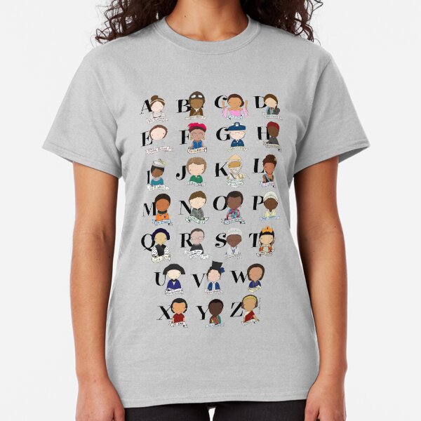 Awesome Woman Alphabet Classic T-Shirt