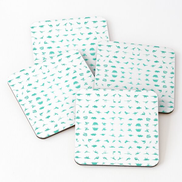 Item preview, Bright Green Dinosaur repeating pattern - Jurassic Park, T-Rex, Dino Patterned designed and sold by S Hazelwood .