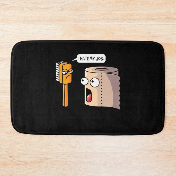 Item preview, I hate my job, toothbrush klopapier designed and sold by tonstan.