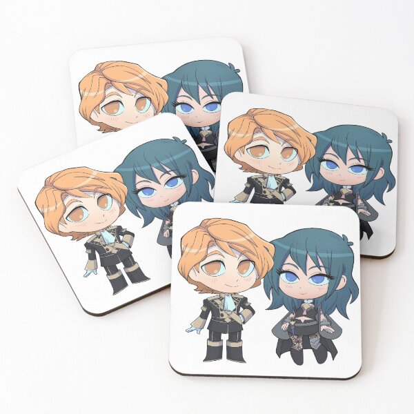 Item preview, Byleth (F!Byleth) and Ferdinand - Fire Emblem Three Houses - Chibi Cuties designed and sold by kickgirl.