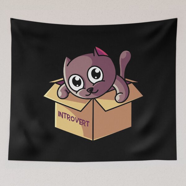 Item preview, Timid cat, introverted designed and sold by tonstan.