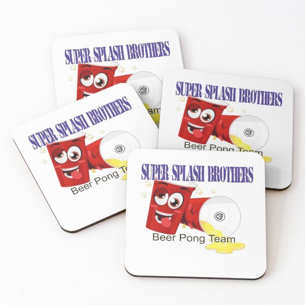 Item preview, Super Splash Brothers - Beer Pong Team designed and sold by crazy-s-factory.