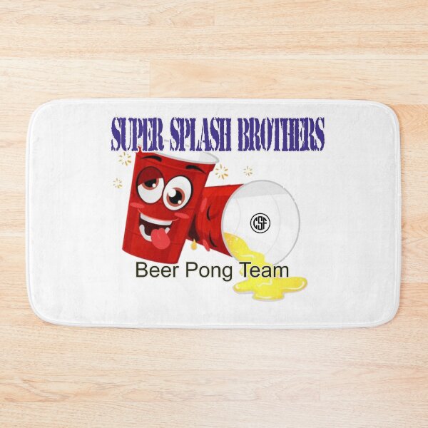 Item preview, Super Splash Brothers - Beer Pong Team designed and sold by crazy-s-factory.