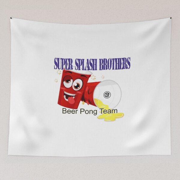 Item preview, Super Splash Brothers - Beer Pong Team designed and sold by crazy-s-factory.