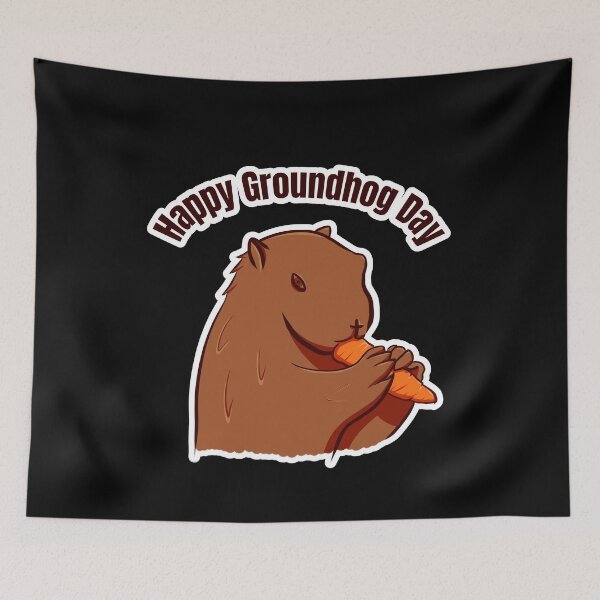 Item preview, Marmot saying carrot croissant gift designed and sold by Weilichesmag.