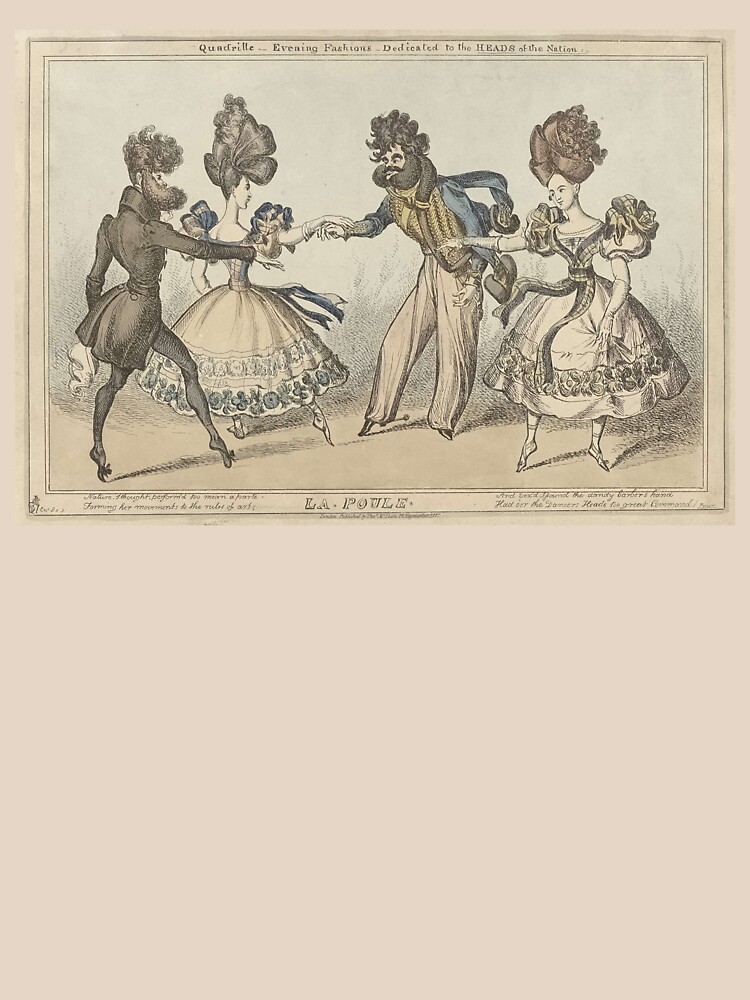 Cartoon aimed to mock funny hair styles in 1827 by liesjes