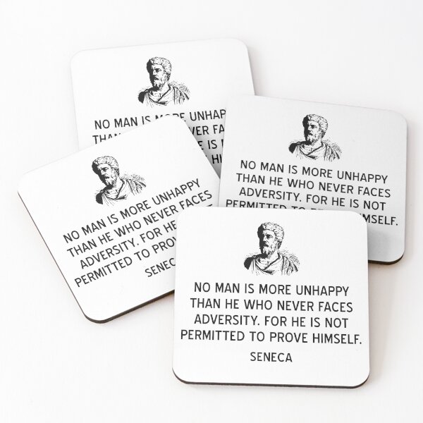 Item preview, Inspiring Stoicism Quote on Adversity by Seneca designed and sold by jutulen.