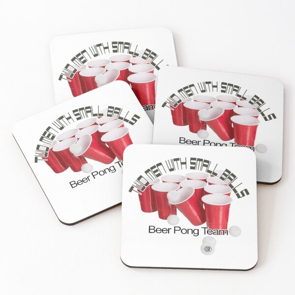 Item preview, Two Men With Small Balls - Beer Pong Team designed and sold by crazy-s-factory.