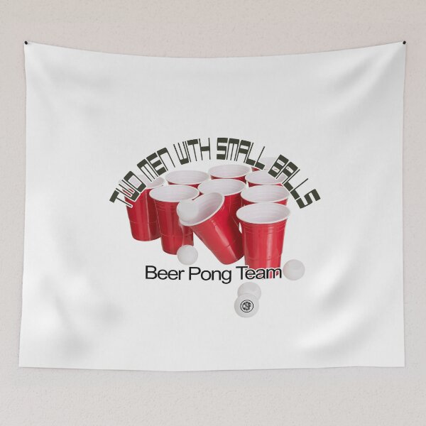 Item preview, Two Men With Small Balls - Beer Pong Team designed and sold by crazy-s-factory.