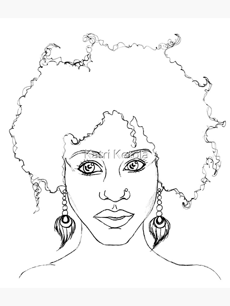 Black Girl: Coloring Book For Adult Black Brown Girls With Afro Style Hair  and Melanin Face Teen 35 Unique Black Girls Style Good (Paperback)