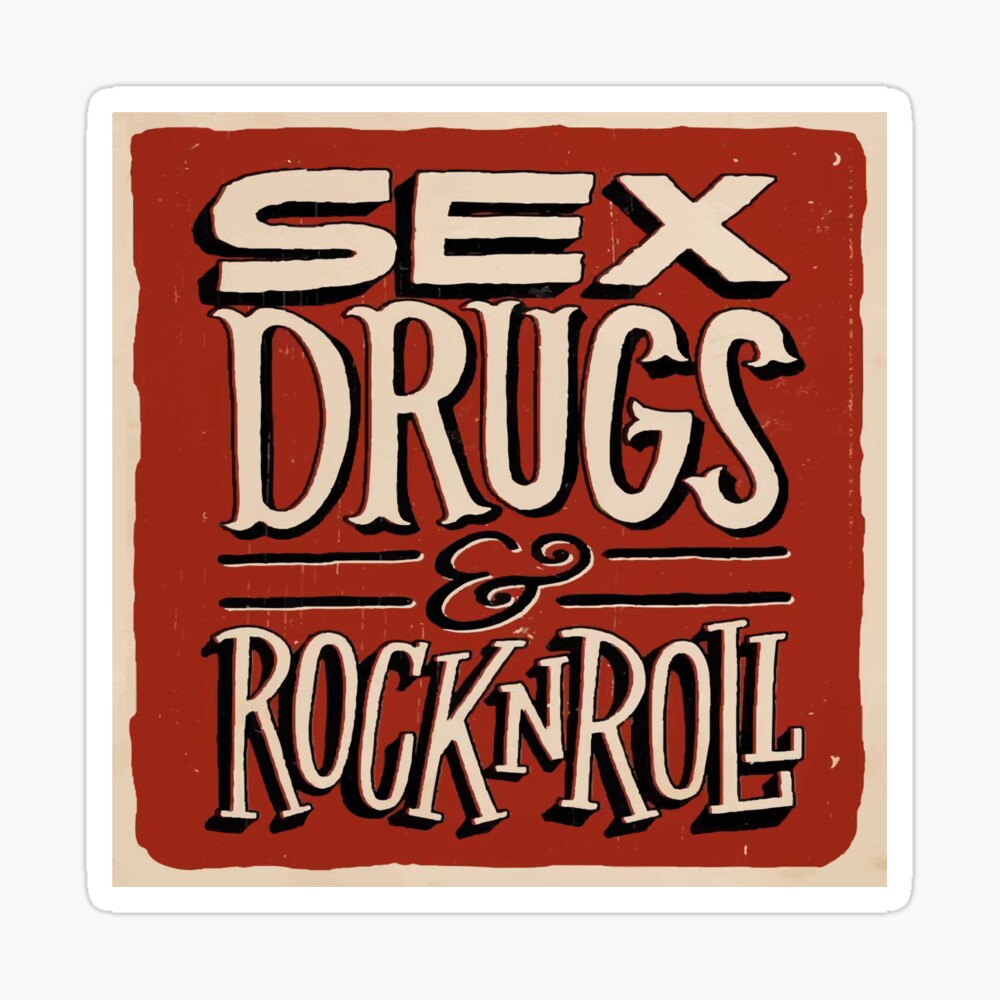 Adesivi SEX,DRUGS,ROCK'N'ROLL