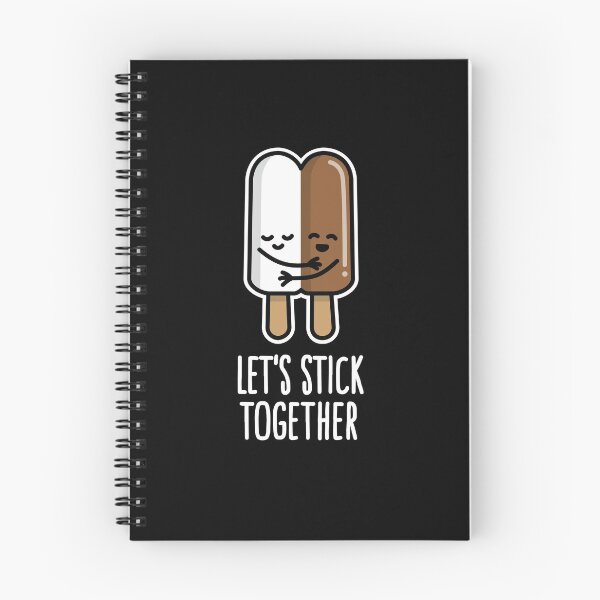 Item preview, Let's stick together interracial couple popsicle designed and sold by LaundryFactory.