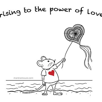 Artwork thumbnail, MantraMouse® Rising to Love Cartoon by Donna Martini