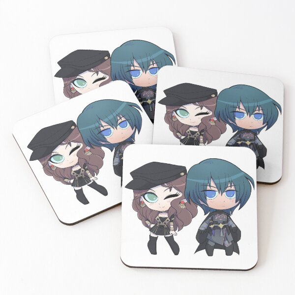 Item preview, Byleth (M!Byleth) and Dorothea - Fire Emblem Three Houses - Chibi Cuties designed and sold by kickgirl.