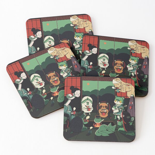 Item preview, Yokai Tea Party designed and sold by freeminds.