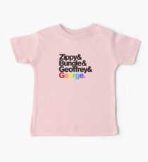 Rainbow - Zippy & Bungle & Geoffrey & George Baby Tee