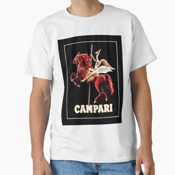 Item preview, Vintage Campari Wine and Liquor Spirits Red Horse Art Print designed and sold by Jéanpaul  Ferro.
