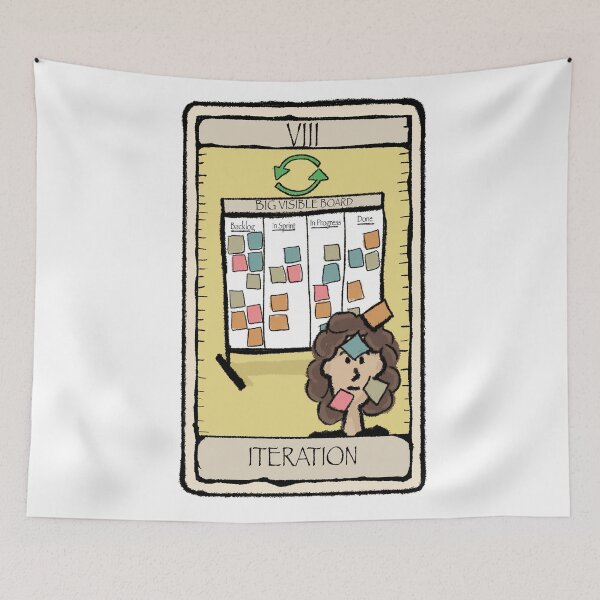 Item preview, Office Tarot - Series 2 - Agile - Iteration designed and sold by Quick Brown Fox Canada.