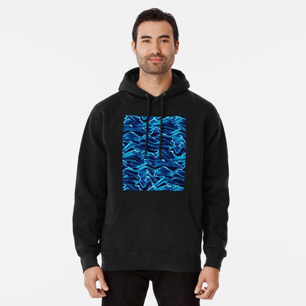 blue rave ghost hoodie