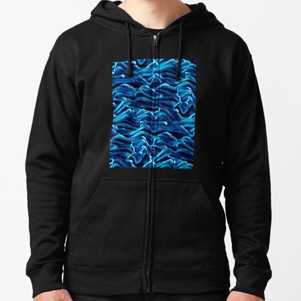 blue rave ghost hoodie