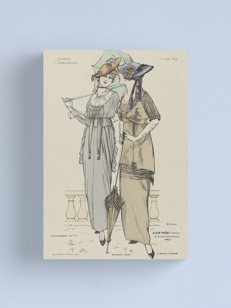 Alternate view of Journal des Demoiselles 1914 Canvas Print