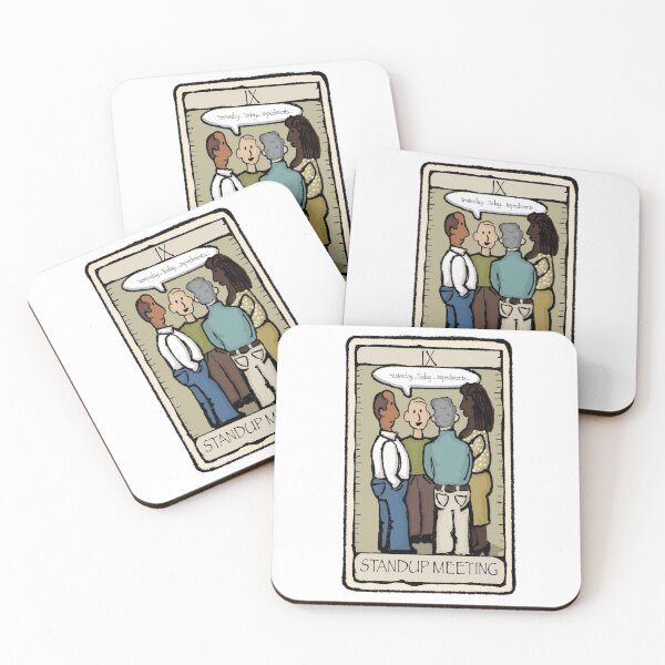 Item preview, Office Tarot - Series 2 - Agile - Daily Standup Meeting designed and sold by Quick Brown Fox Canada.