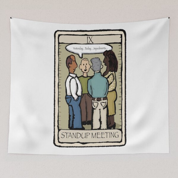 Item preview, Office Tarot - Series 2 - Agile - Daily Standup Meeting designed and sold by Quick Brown Fox Canada.
