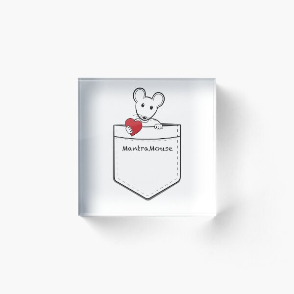 MantraMouse® Pocket of Love Acrylic Block