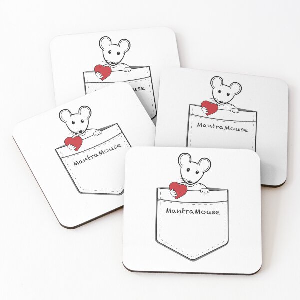 MantraMouse® Pocket of Love Coasters (Set of 4)