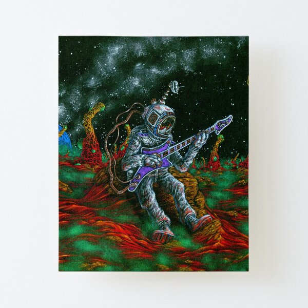 MUSIC IS HIS OXYGEN! Canvas Mounted Print