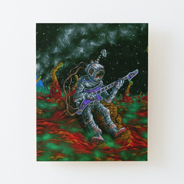 MUSIC IS HIS OXYGEN! Wood Mounted Print