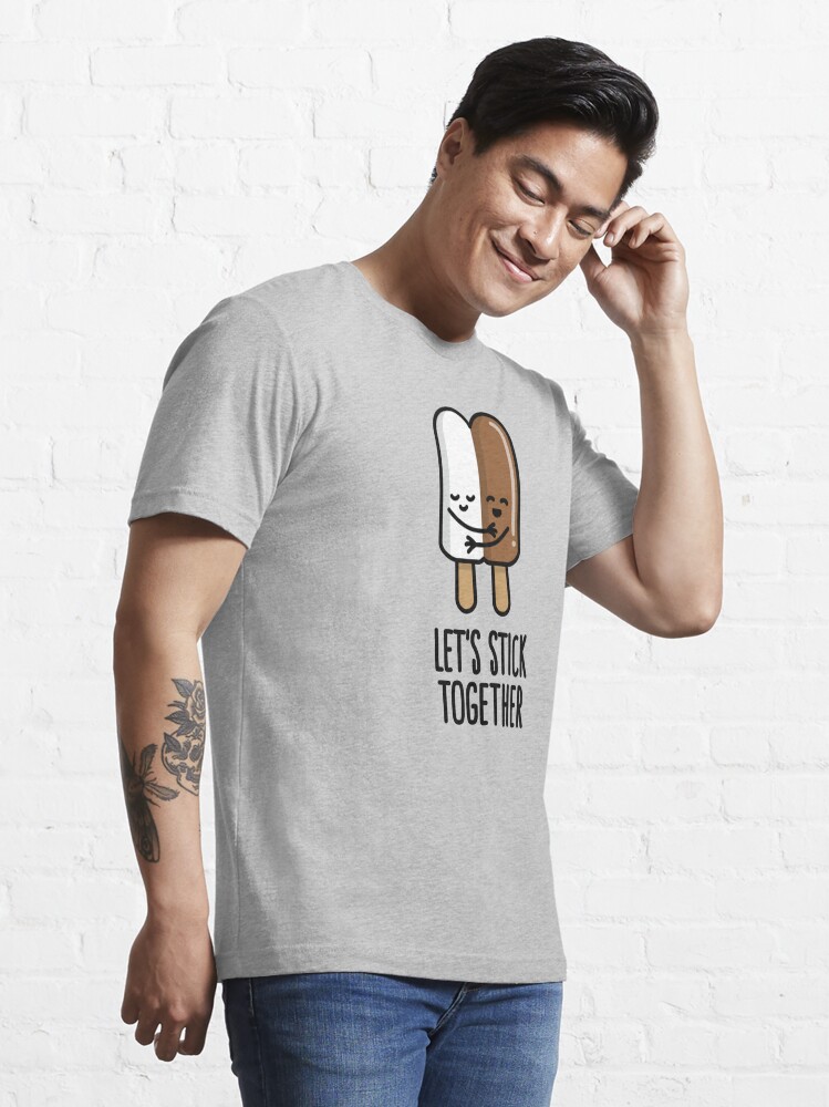 Let s stick together mixed marriage popsicle interracial couple Essential T Shirt