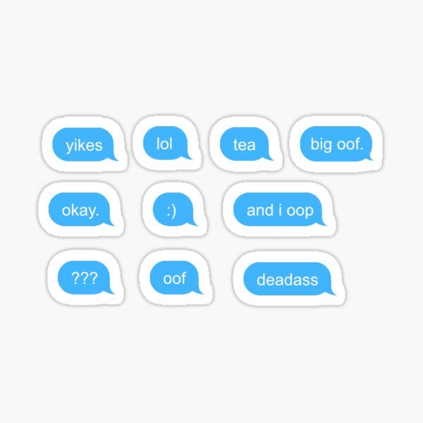 "iMessage Meme Sticker" Sticker for Sale by FatisArt Redbubble
