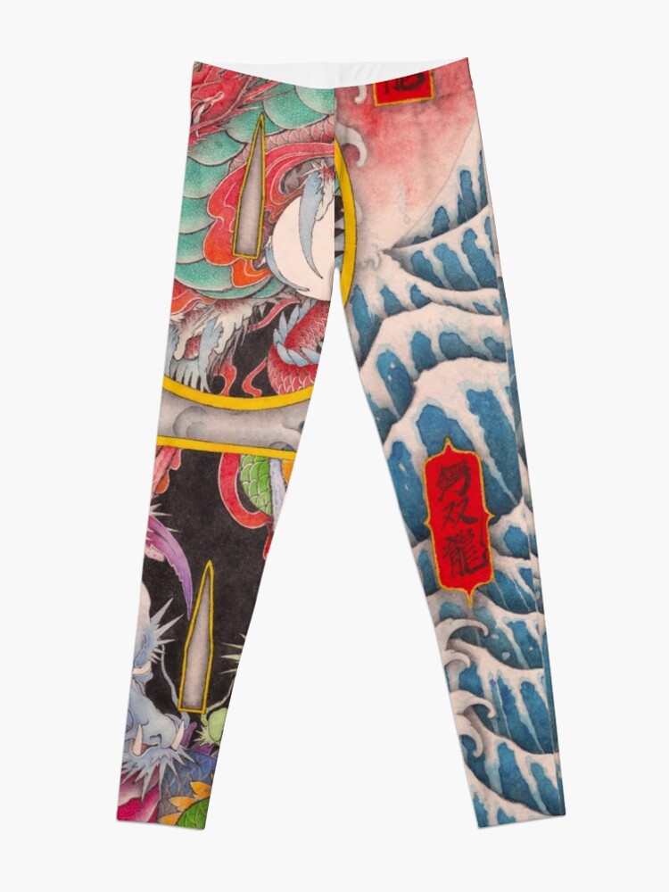 Alternate view of Dragon’s are living in the Japanese sword. Leggings