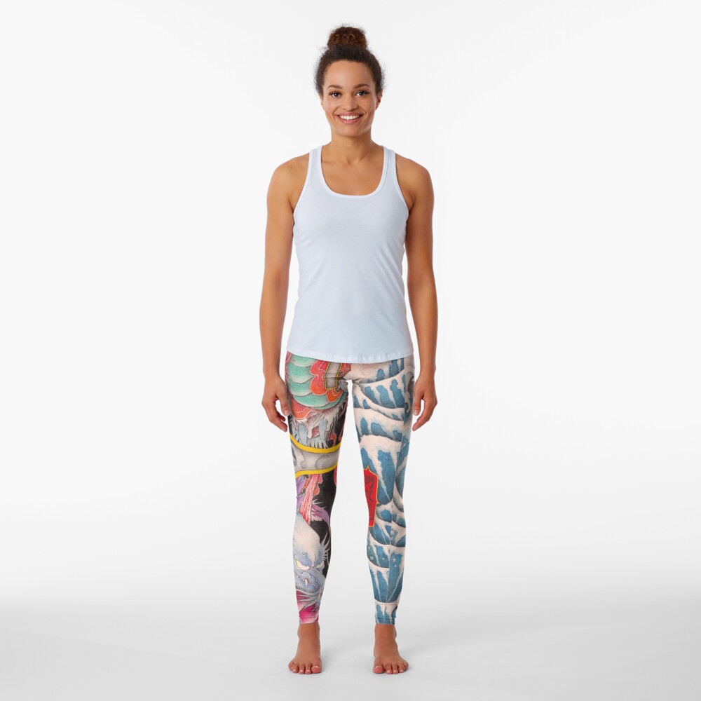 Dragon’s are living in the Japanese sword. Leggings