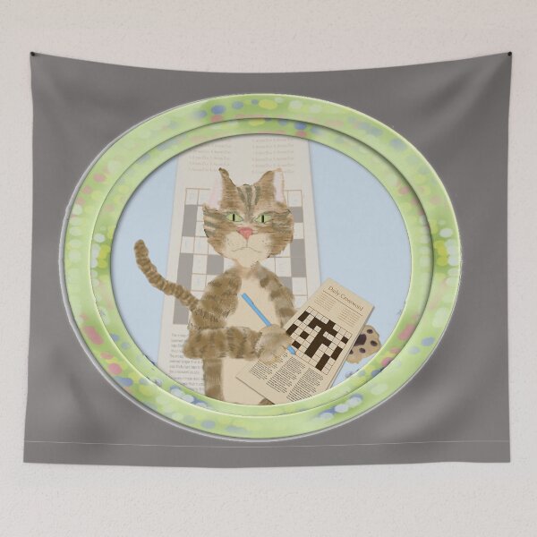 Item preview, Who Does the Crossword in Pen? designed and sold by GreenElizabeth.