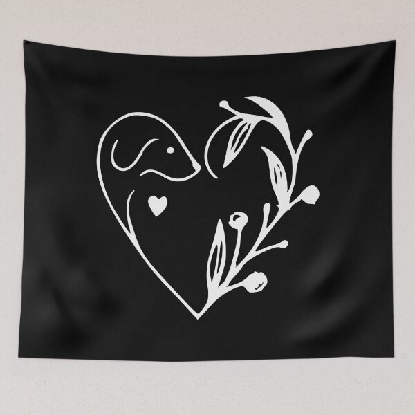 Item preview, Dog in the heart smells of flower designed and sold by TShirtsByMs.