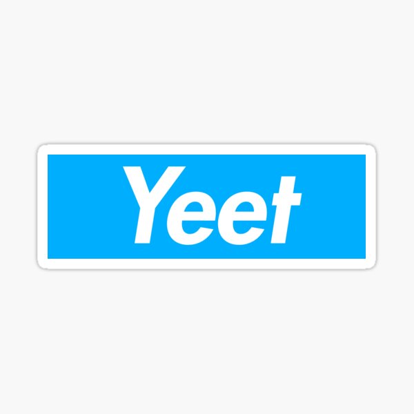 Baby Yeet Stickers Redbubble - blue aesthetic decals roblox angelica j youtube in 2020 roblox blue aesthetic youtube