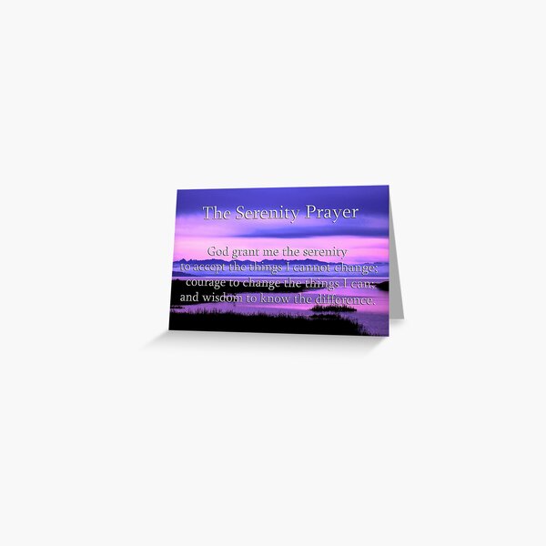 scenic serenity prayer Greeting Card