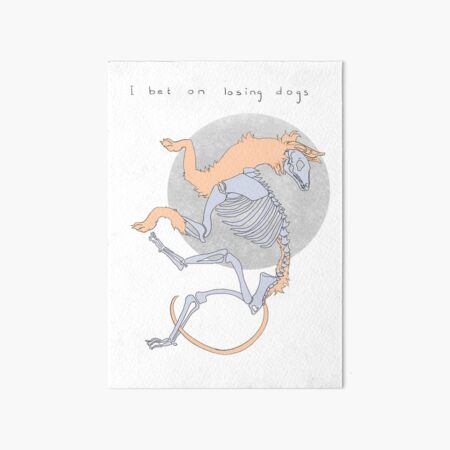 I bet on losing dogs — Mitski Art Board Print
