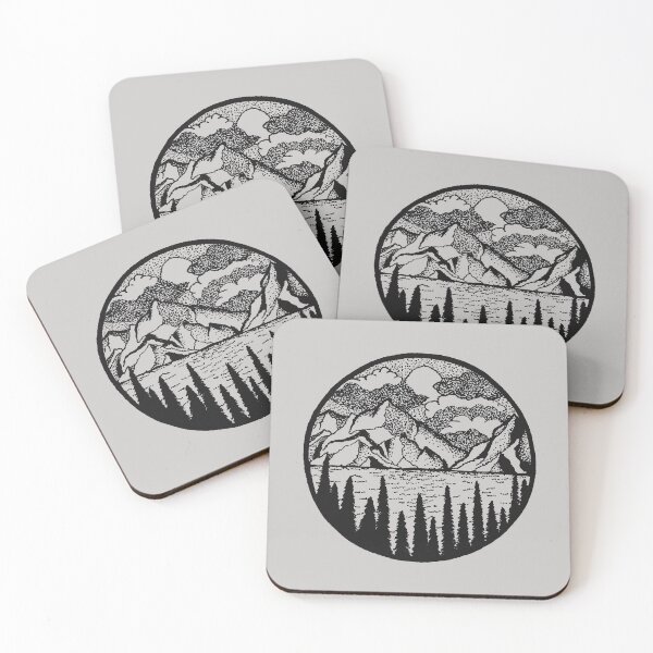 Item preview, Circle Mountain Landscape designed and sold by MaddiLoppnow.