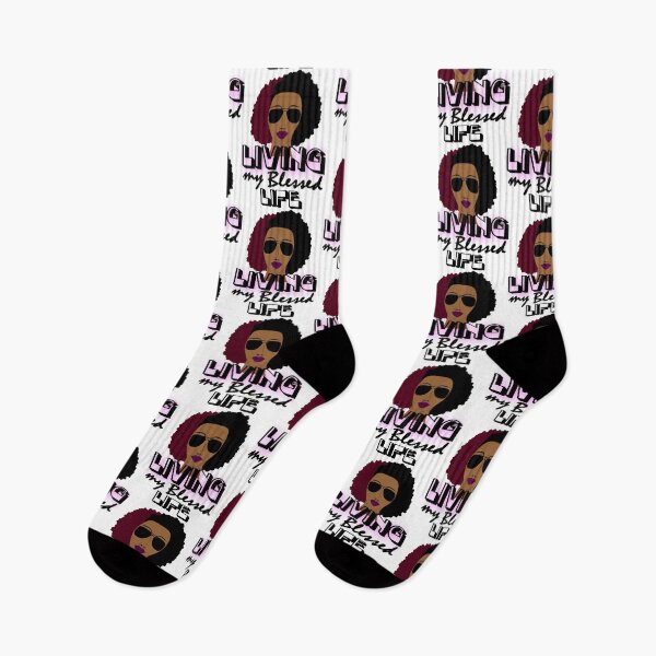 Item preview, Livin My blessed Life Afro woman designed and sold by gigipl7.