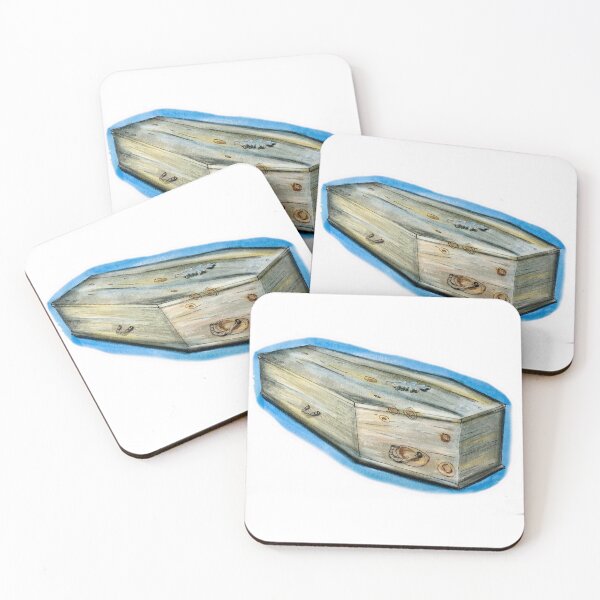 Item preview, Coffin blue background designed and sold by brandydevoid.