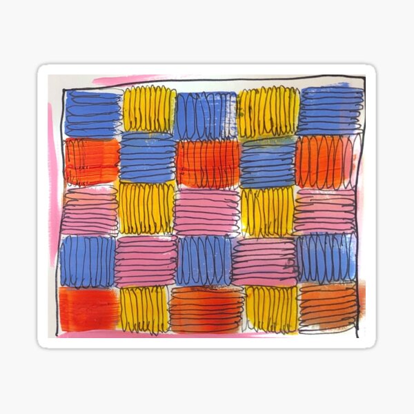 checkerboard Sticker
