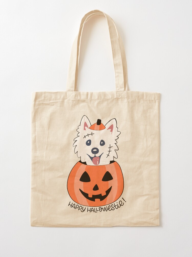 Alternate view of Happy Hallowestie! Tote Bag